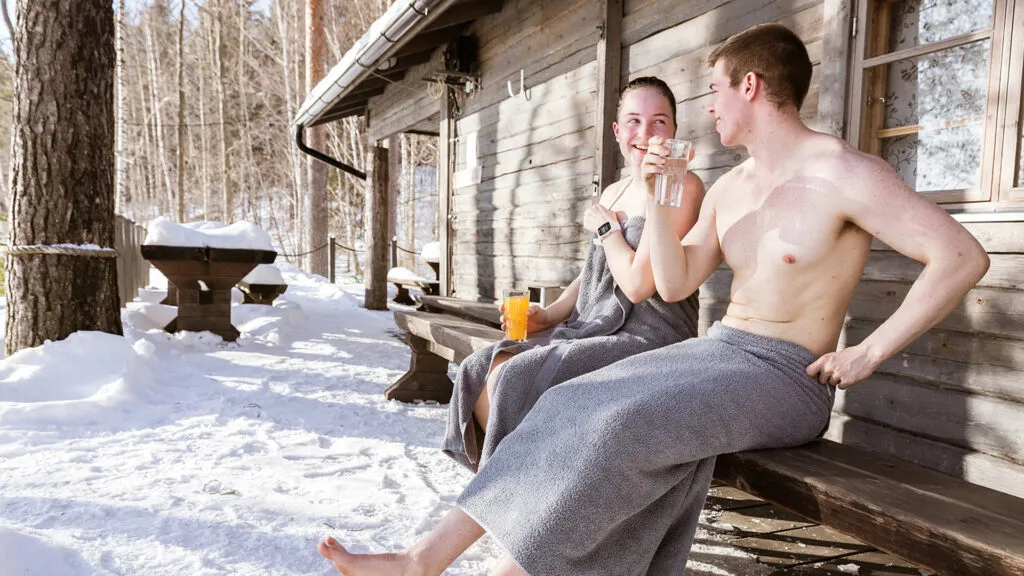 This is how Finns spend an evening together.
